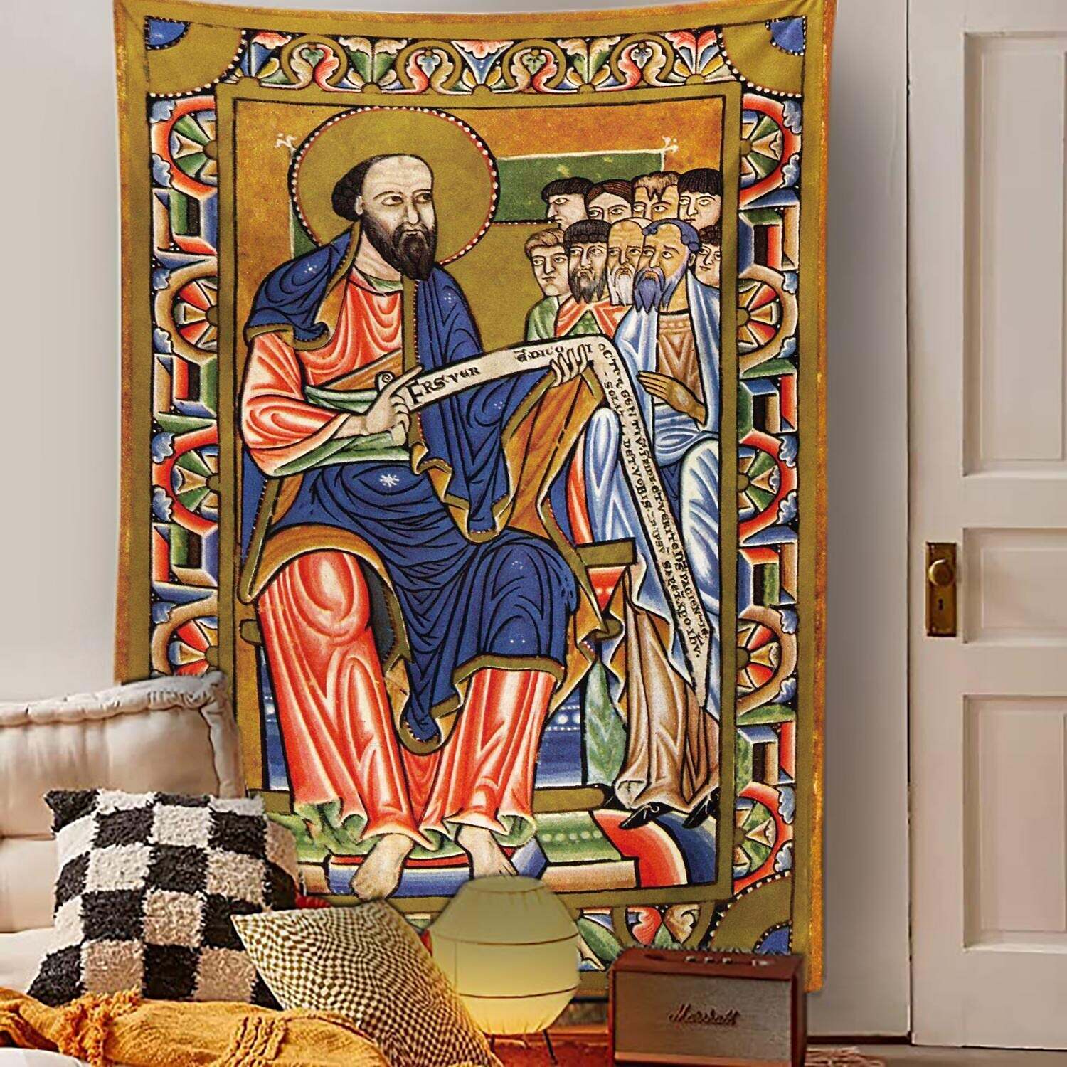 Medieval Painting Wall Tapestry Art Decor