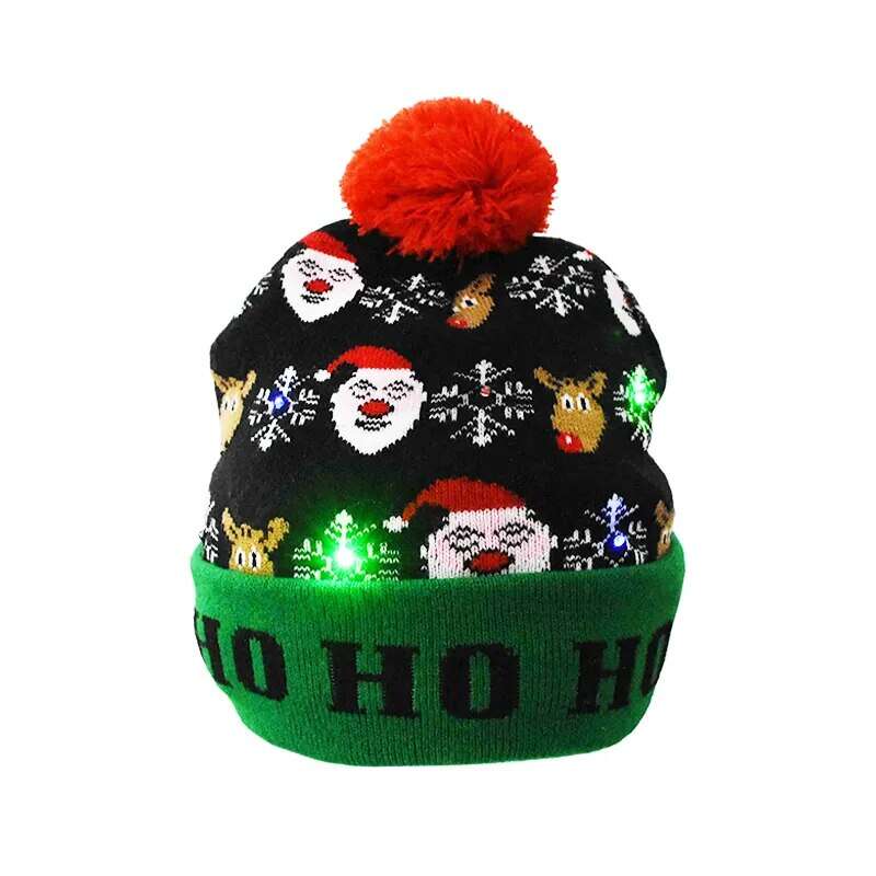 Early Christmas Sale 50% OFFChristmas Theme LED Beanies - Buy 4 Get 1 Free