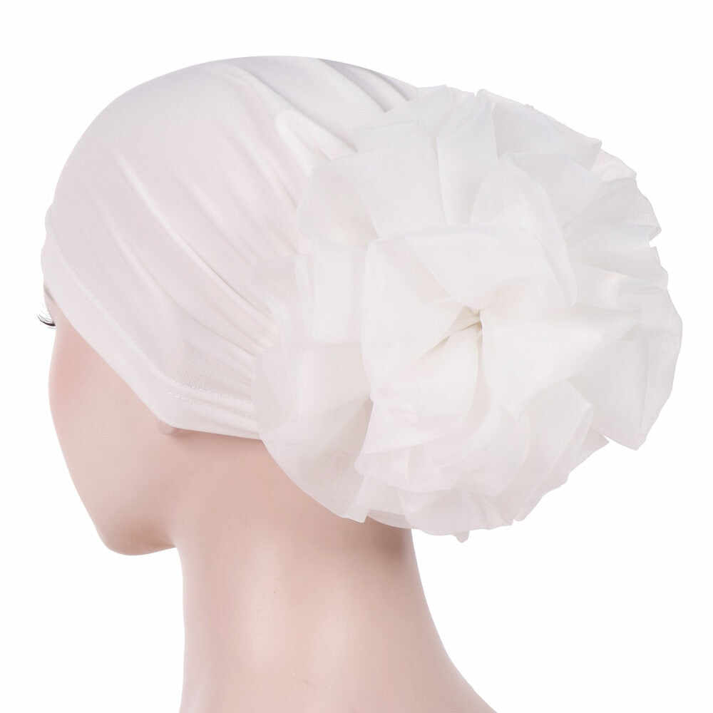 Woman Big Flower Turban Hair Accessories