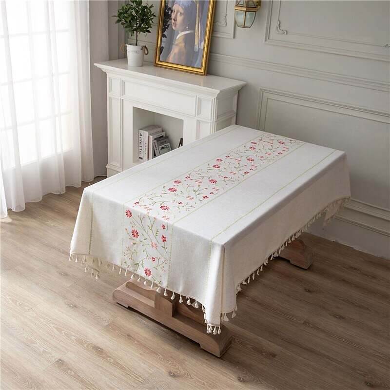 Pastoral Tablecloth Cotton Linen Fabric Table Cloth