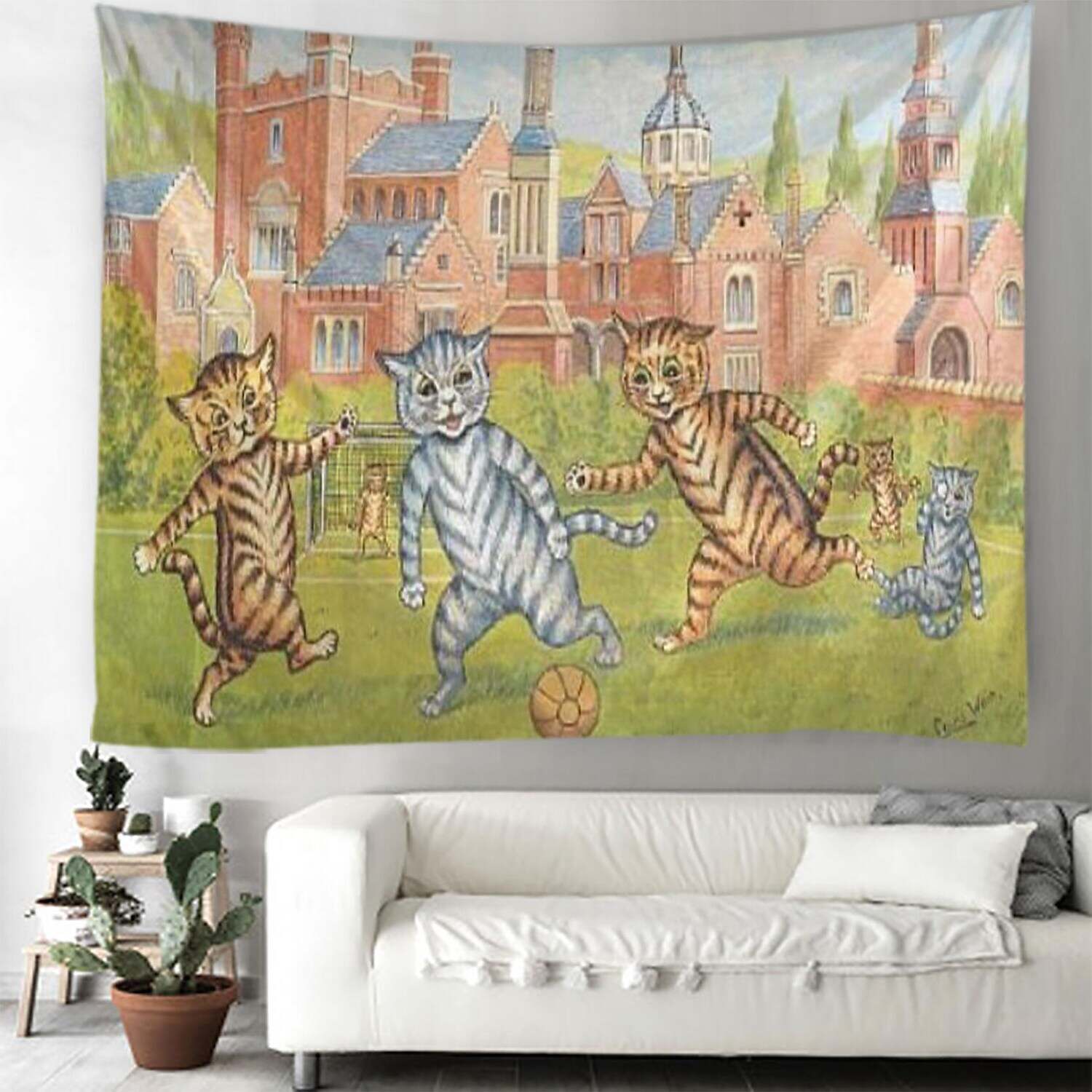 Funny Large Wall Tapestry Cat Art Decor Room