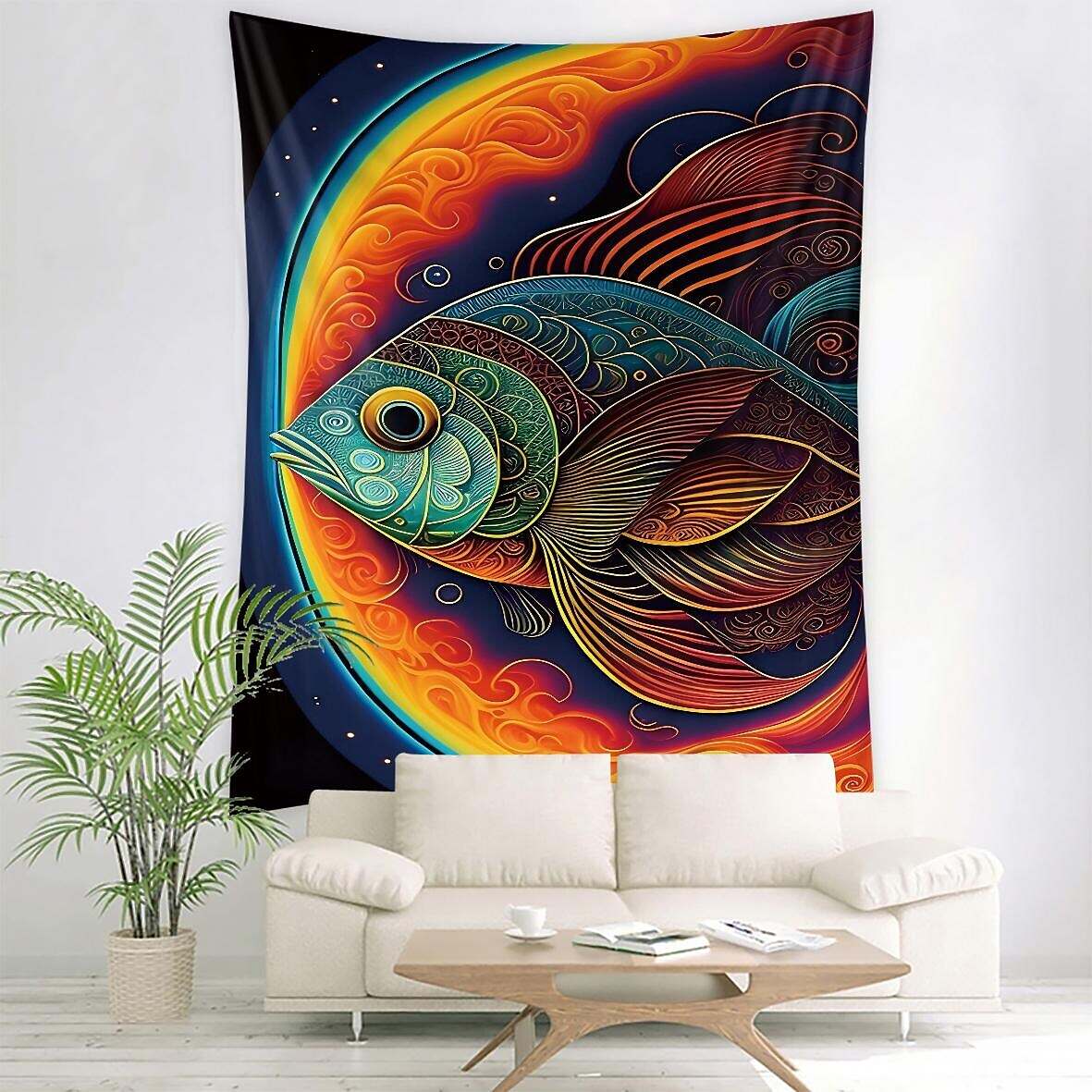 Ocean Fish Wall Tapestry Art Decor