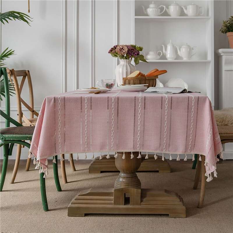 Pastoral Tablecloth Cotton Linen Fabric Table Cloth