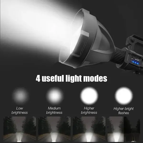 ⏰Last Day Promotion 49% OFF - Rechargeable Handheld Spotlight Flashlight