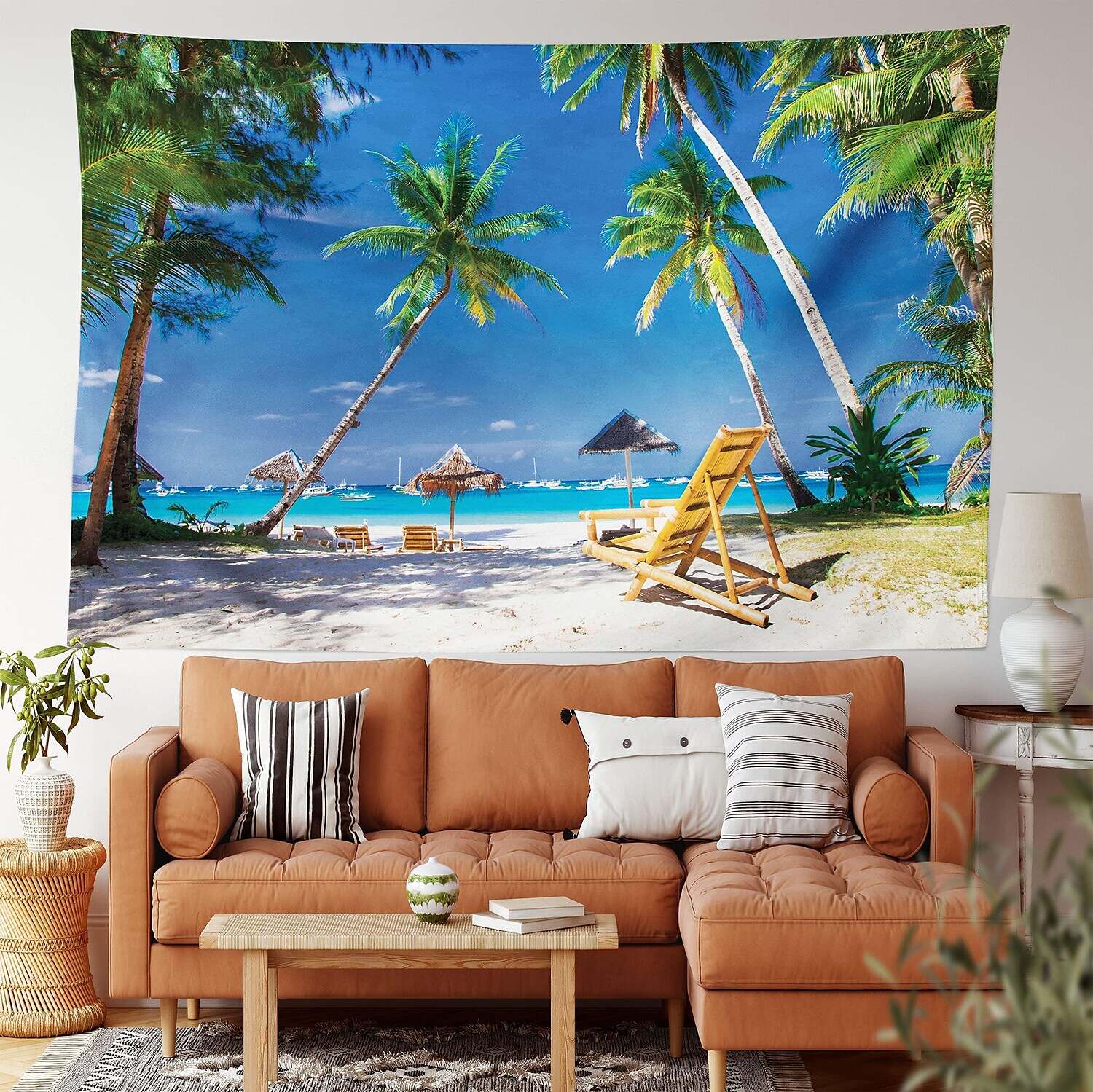 Beach Theme Wall Tapestry Art Decor Photograph Backdrop