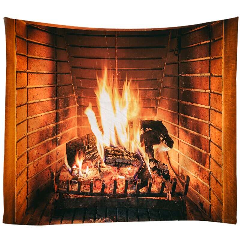 Christmas Winter Wall Tapestry Art Decor for Fireplace