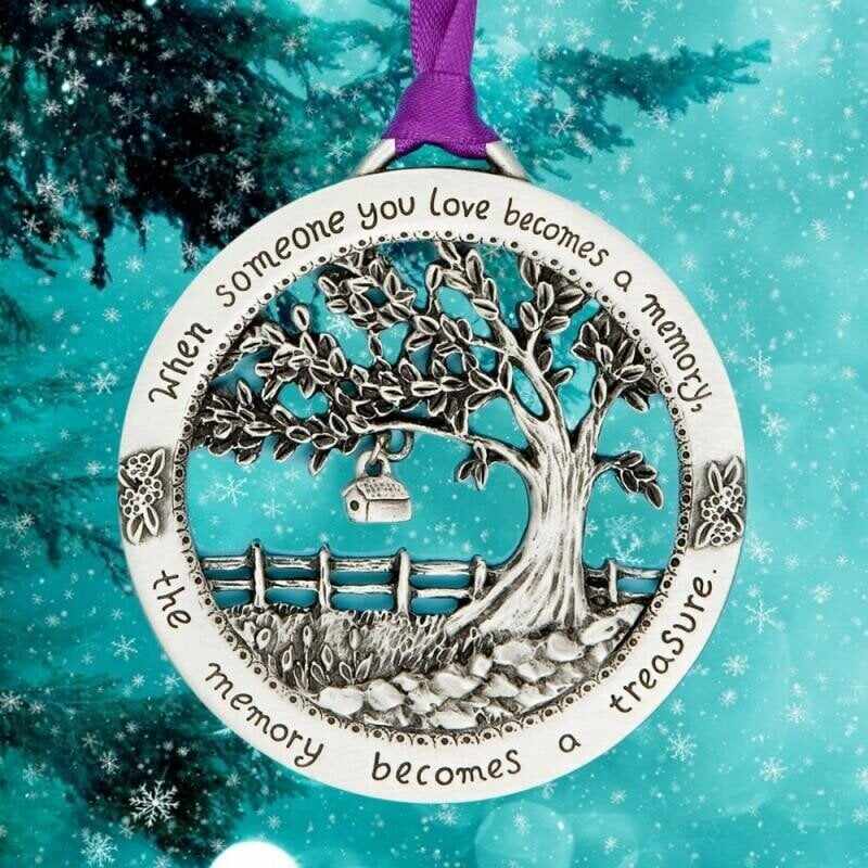 Merry Christmas Memorial Ornament - When Someone You Love Becomes a Memory