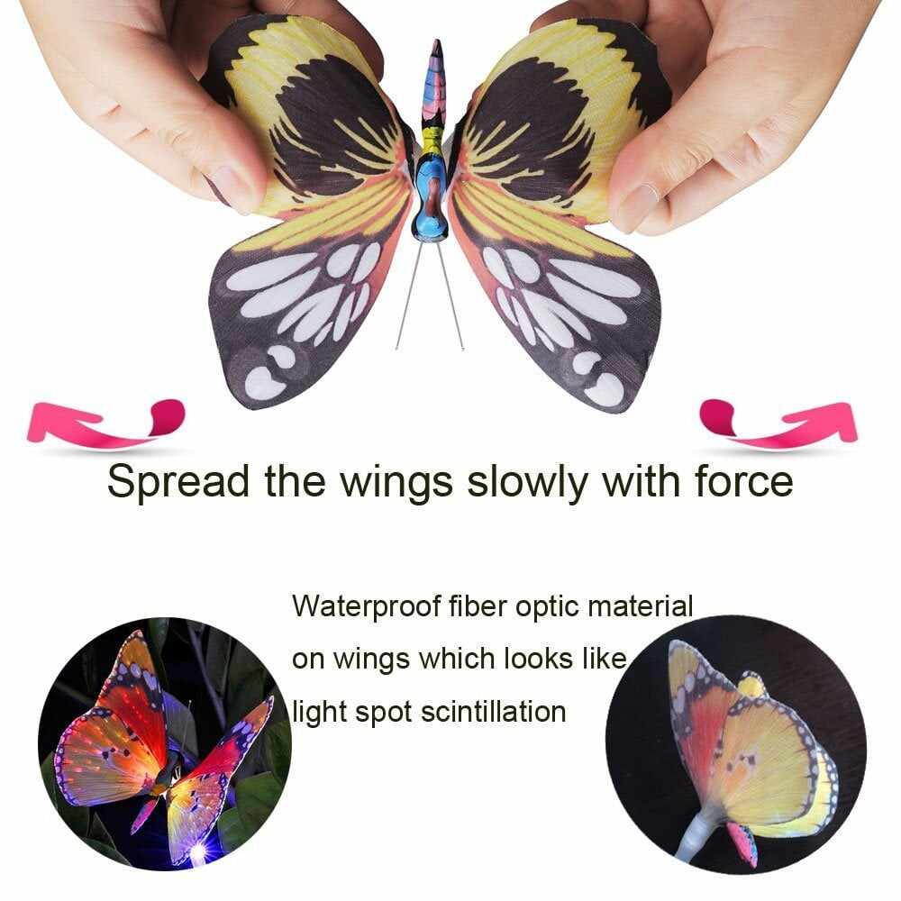 Last Day 50% OFF Outdoor Solar Garden Butterfly Lights Decor