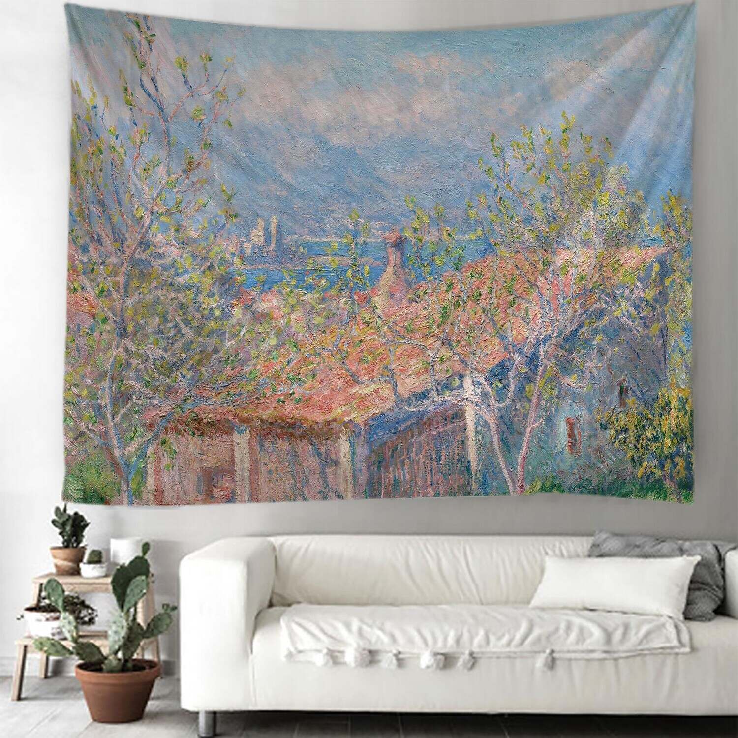 Oil Painting Floral Wall Tapestry Art Decor