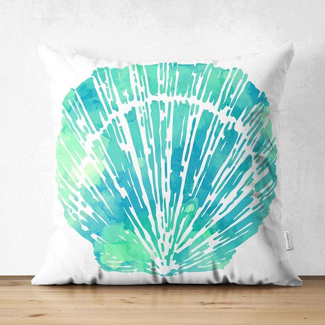 Turquoise Coral Ocean Double Side Pillow Cover 4PC Soft Decorative Square Cushion Case Pillowcase for Bedroom Livingroom Sofa Couch Chair