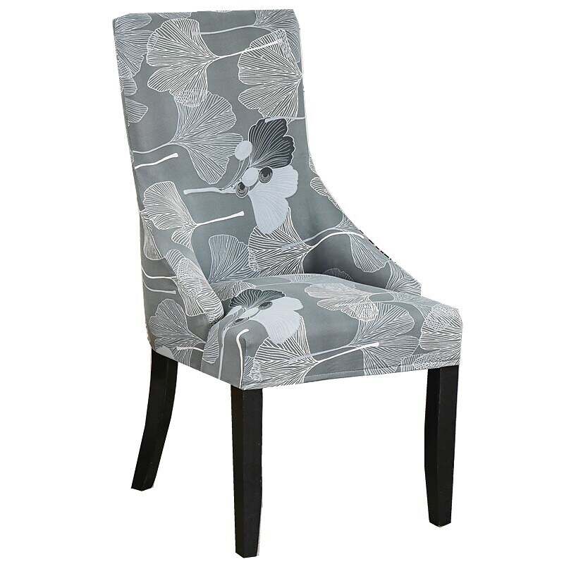 Stretch Wingback Chair Cover Boho/Flower Pattern