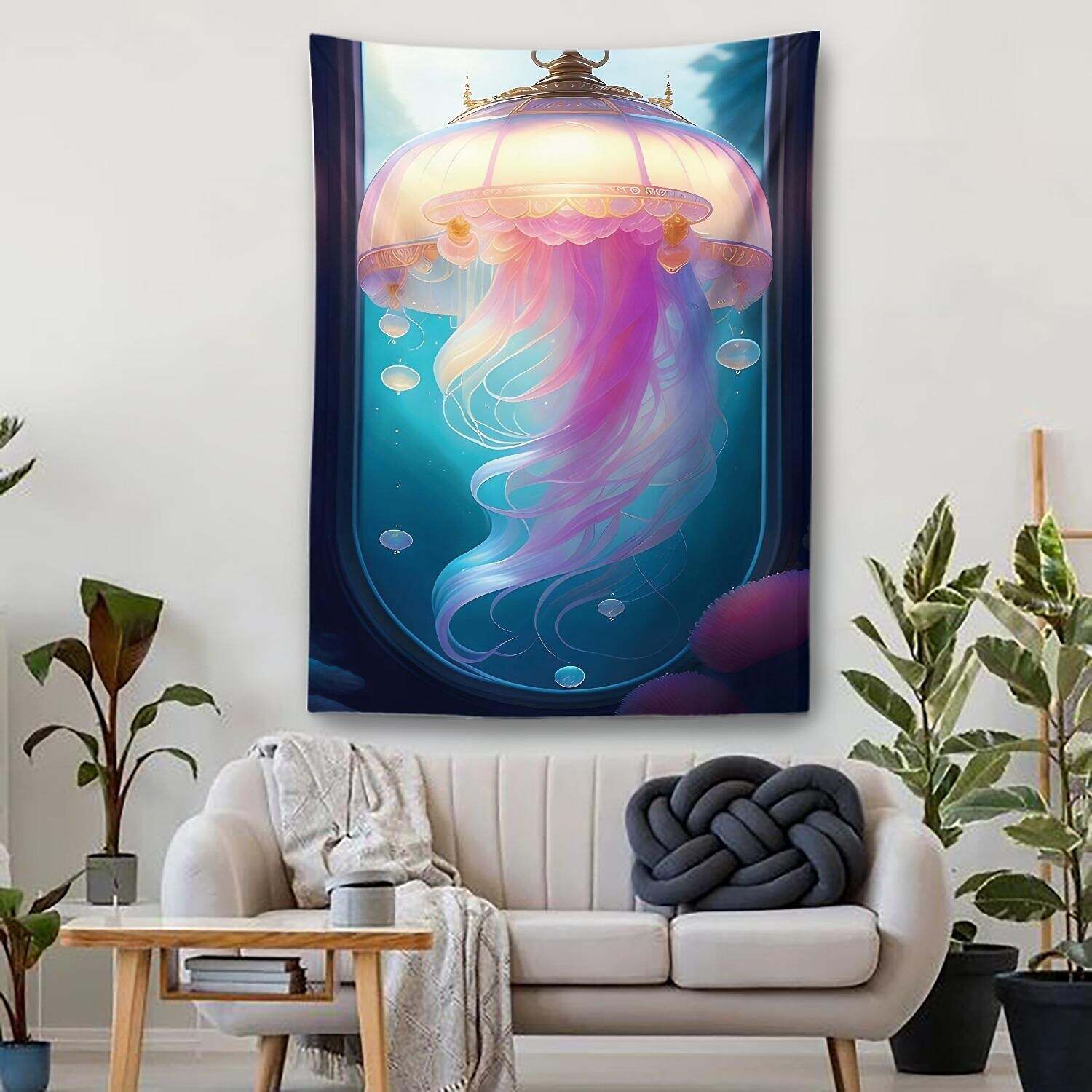 Jellyfish Ocean Wall Tapestry Art Decor