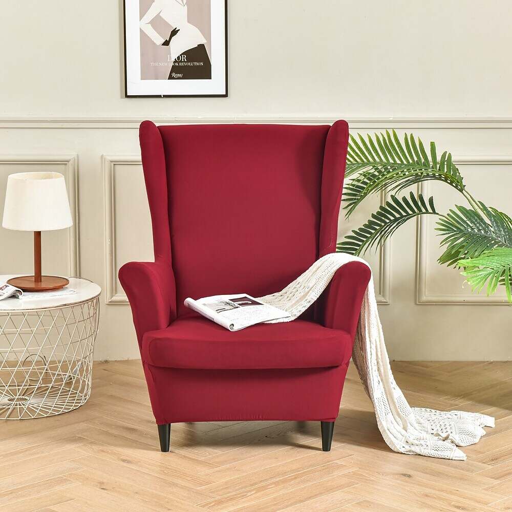 Slipcovers Wing Chair with Seat Cushion Cover for Strandmon