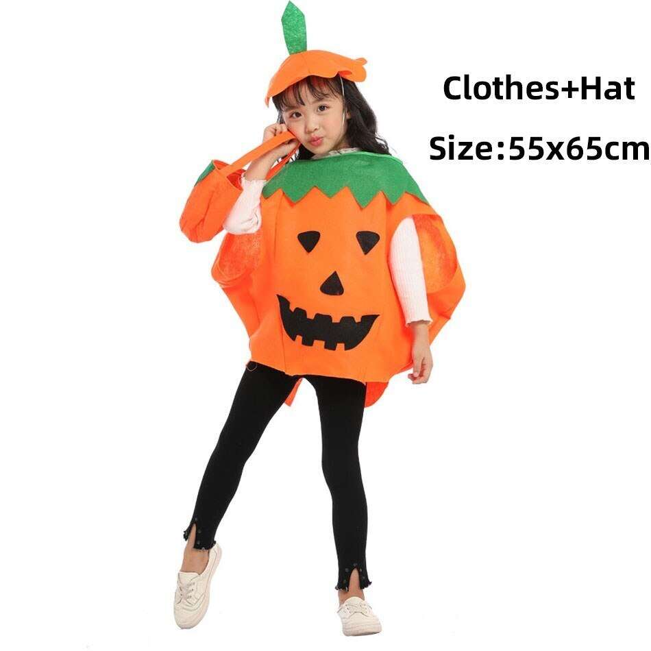 pumpkin Children Costume Boys Girls Halloween