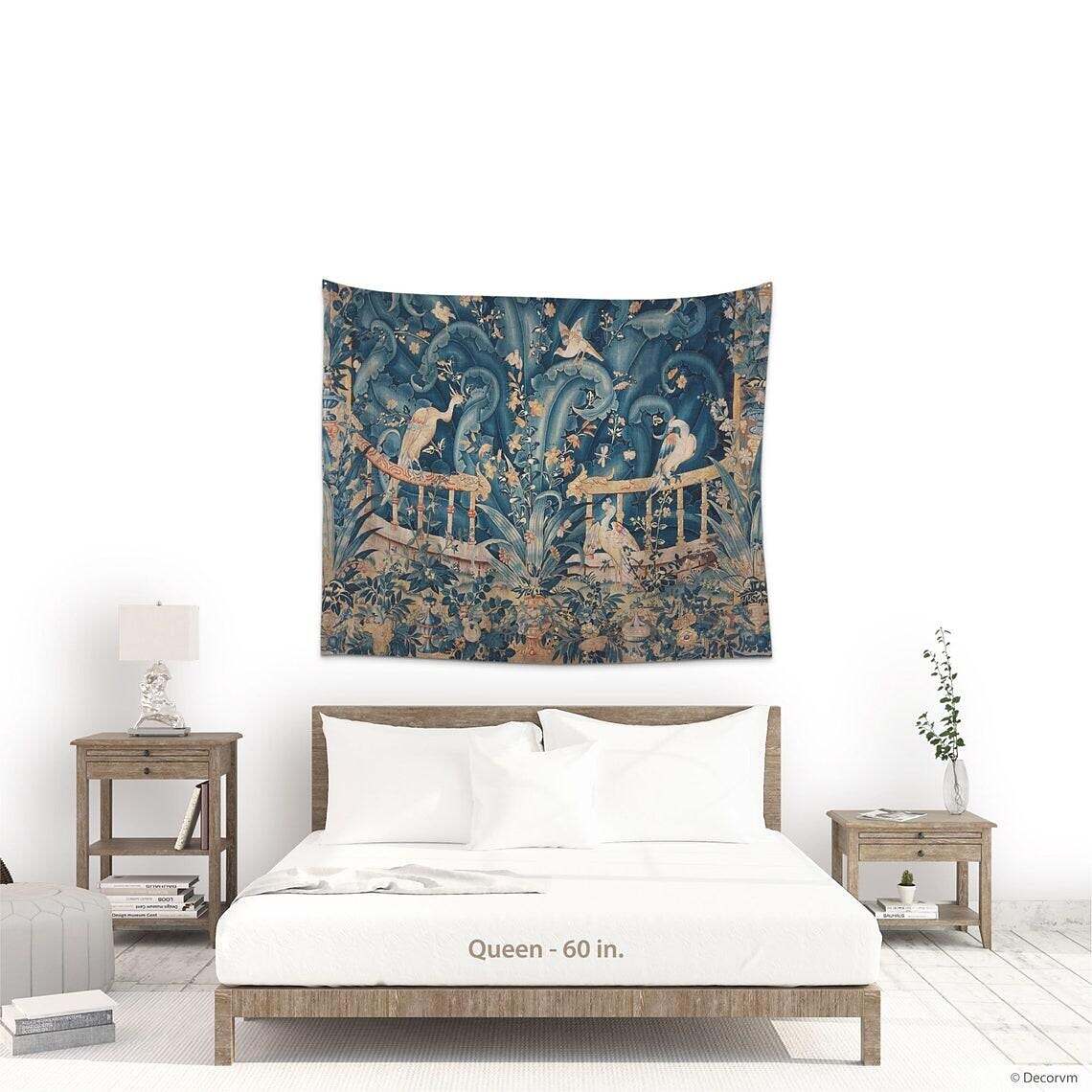 Medieval Painting Wall Tapestry William Morris Art Decor