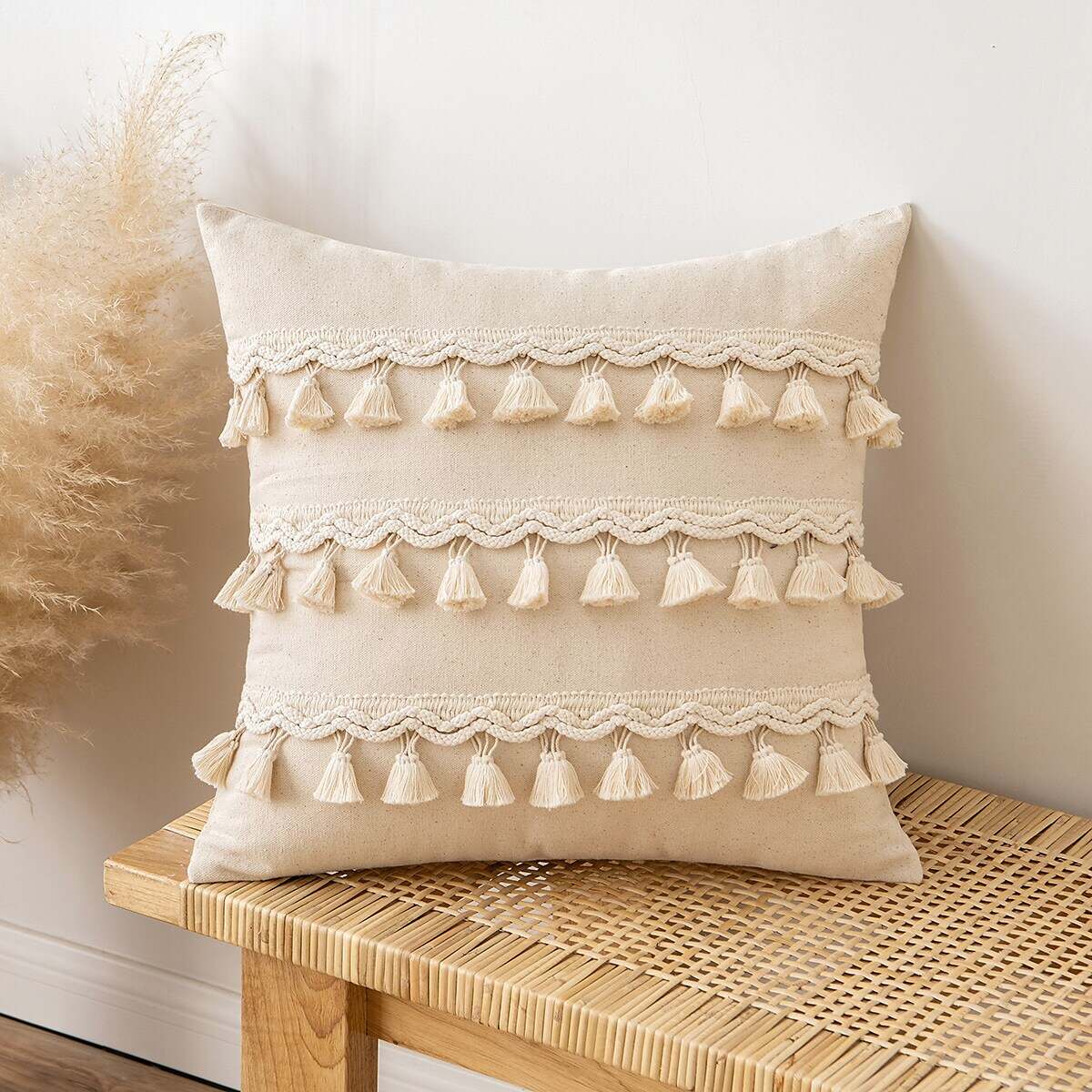 1 pcs Lace Tufted Pillow Cover