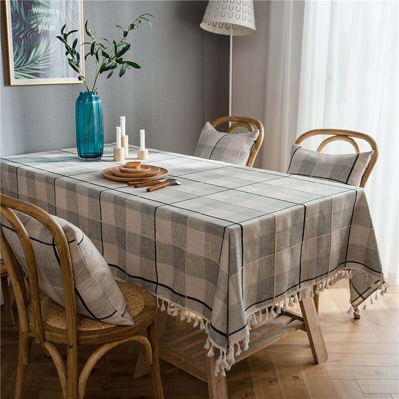 Pastoral Tablecloth Cotton Linen Fabric Table Cloth