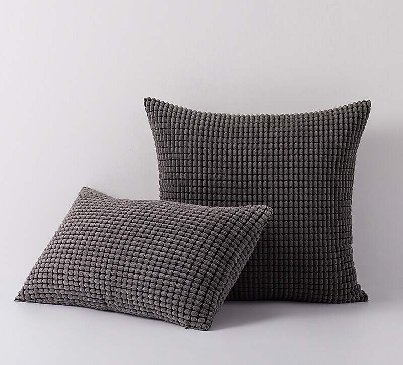 Corn Textured Striped Throw Pillow Covers