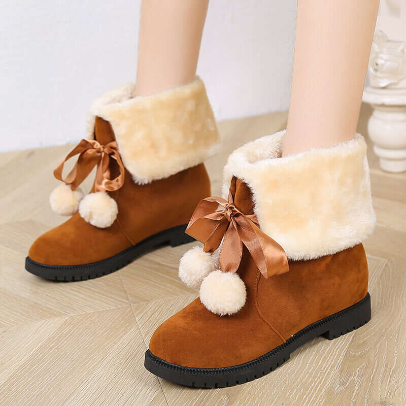 Women's 2021 Fashion Bow Snow Boots