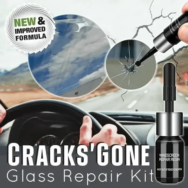 (Last Day Promotion - 49% OFF) Cracks Gone Glass Repair Kit (New Formula), BUY MORE GET MORE FREE