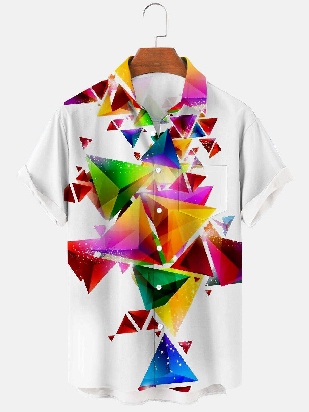 Geometry Men's Shirts With Pocket