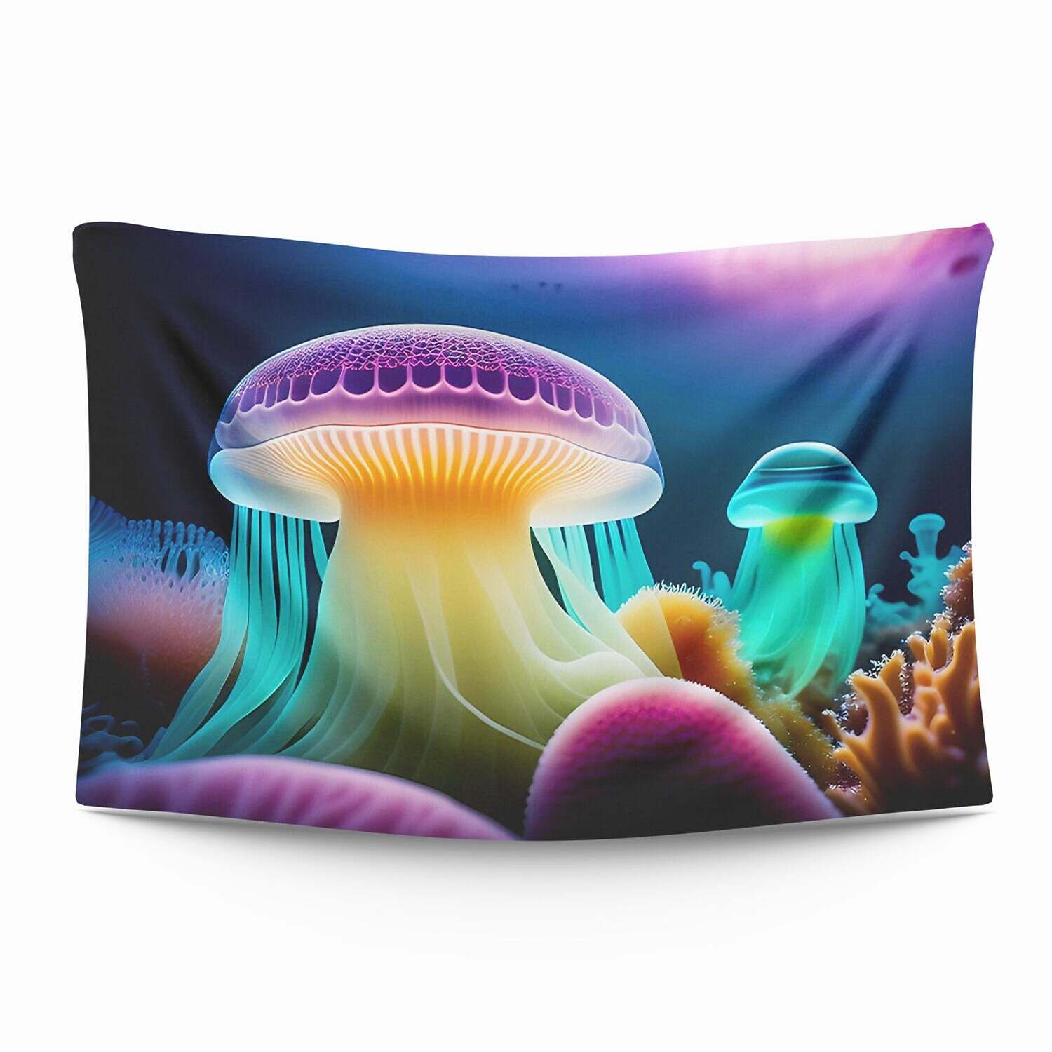 Ocean Jellyfish Wall Tapestry Art Decor