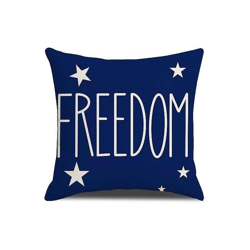 Independence Day Double Side Pillow Cover 4PC Soft Decorative Square Cushion Case Pillowcase for Bedroom Livingroom Sofa Couch Chair