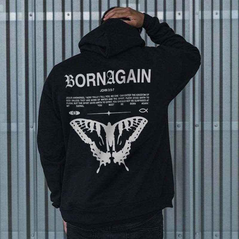 Born Again Print Hoodie