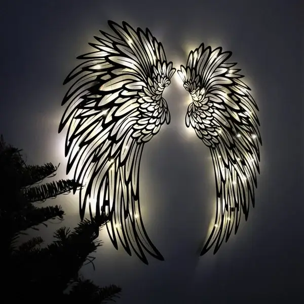 🔥 49% OFF🔥 - 1 PAIR ANGEL WINGS METAL WALL ART WITH LED LIGHTS-🎁GIFT TO HER【BUY 2 FREE SHIPPING】