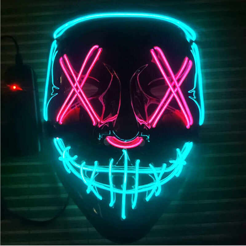 HALLOWEEN LED LIGHT UP MASK