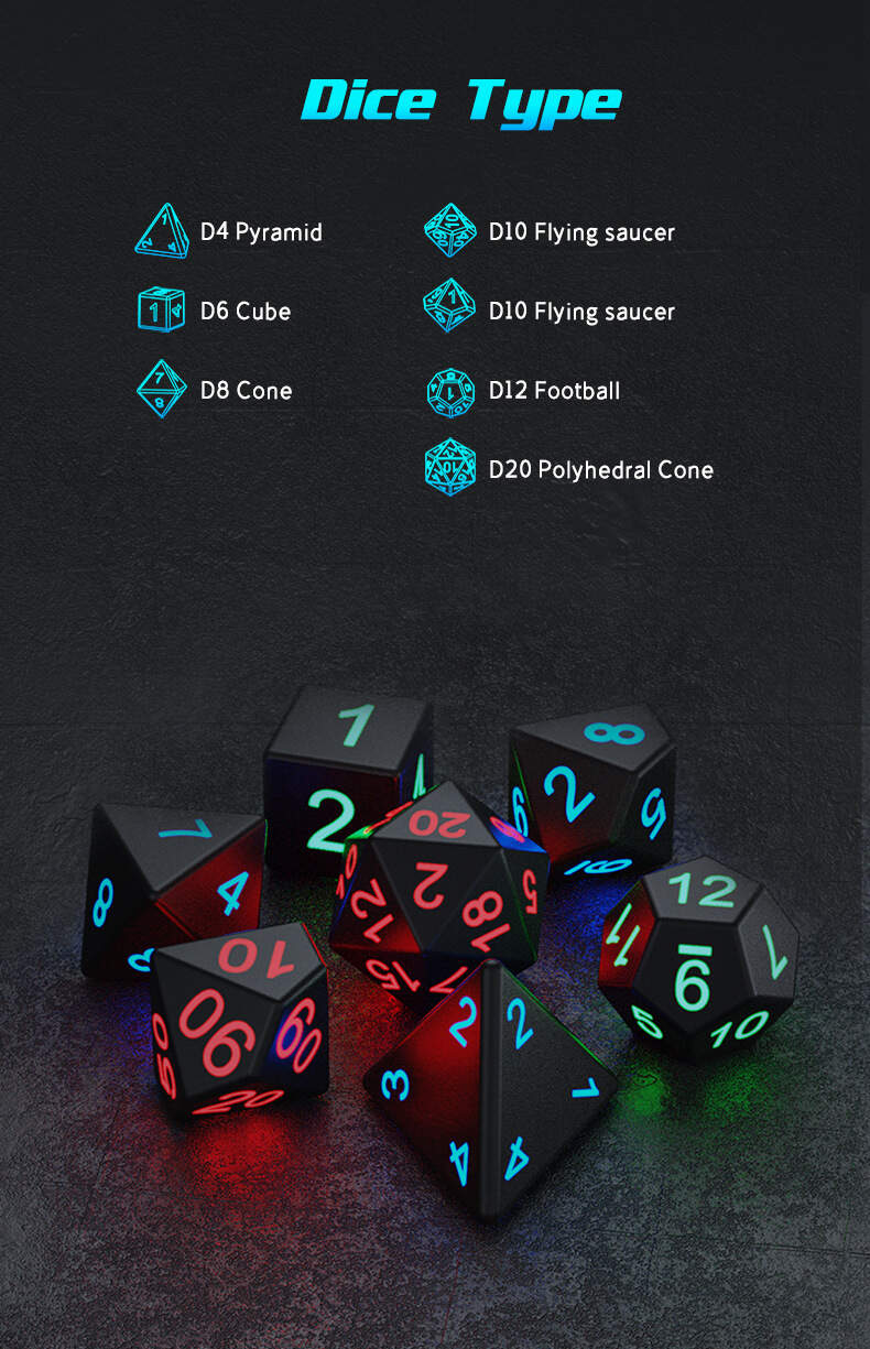 🔥HOT SALE - 50% OFF 🔥2022 New Party Fluorescent 7-Piece Dice