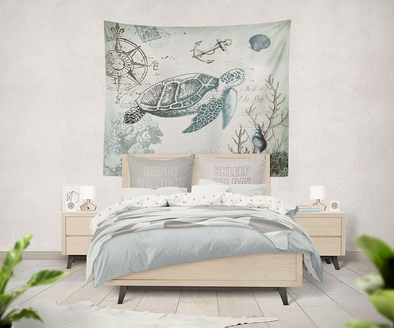 Sea Turtles Wall Tapestry Art Decor Photograph Backdrop