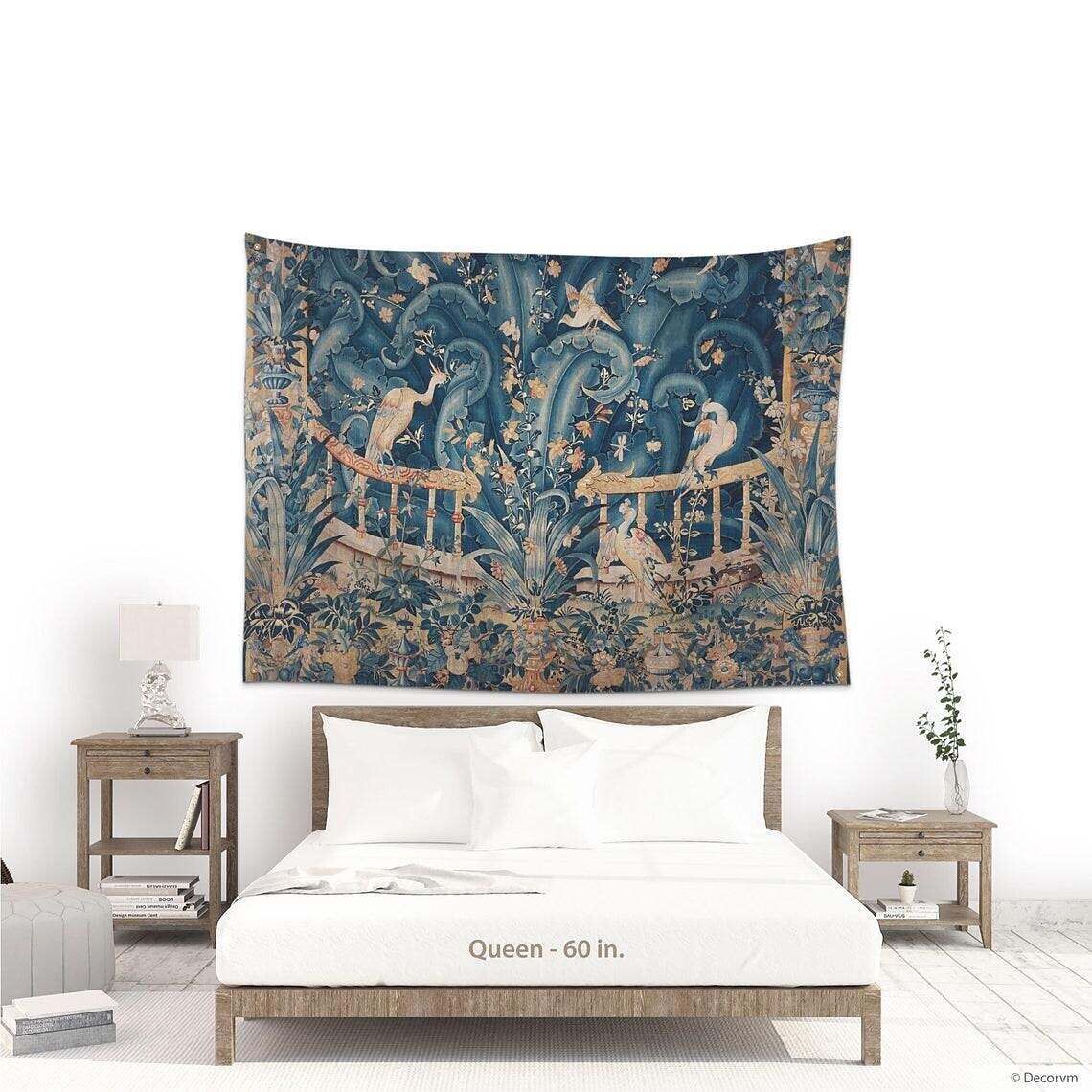 Medieval Painting Wall Tapestry William Morris Art Decor