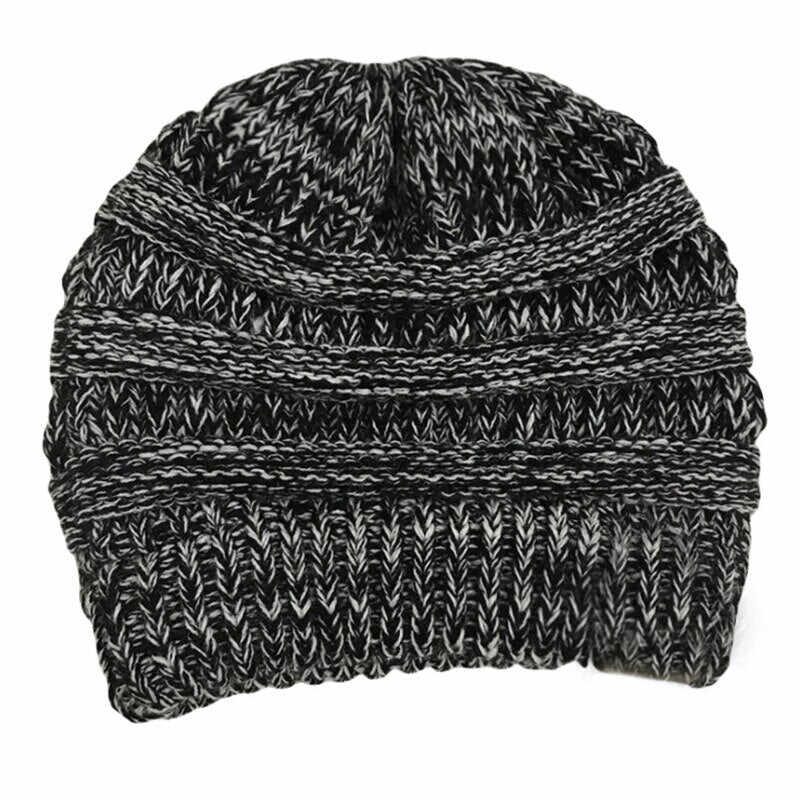 Soft Knit Ponytail Beanie