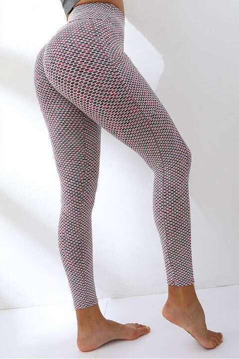 Textured Phone Pocket Sports Leggings