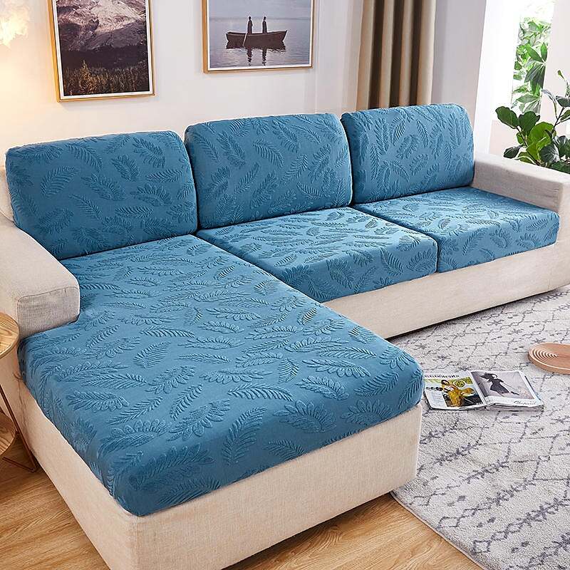 Jacquard Elastic Sofa Seat Cushion Cover