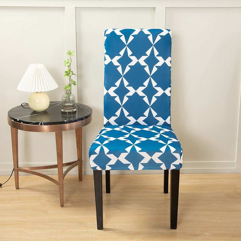 2 Pcs Stretch Kitchen Chair Cover Slipcover