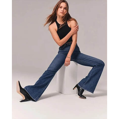 Ultra high waist stretch flare jeans - Buy 3 and get free shipping