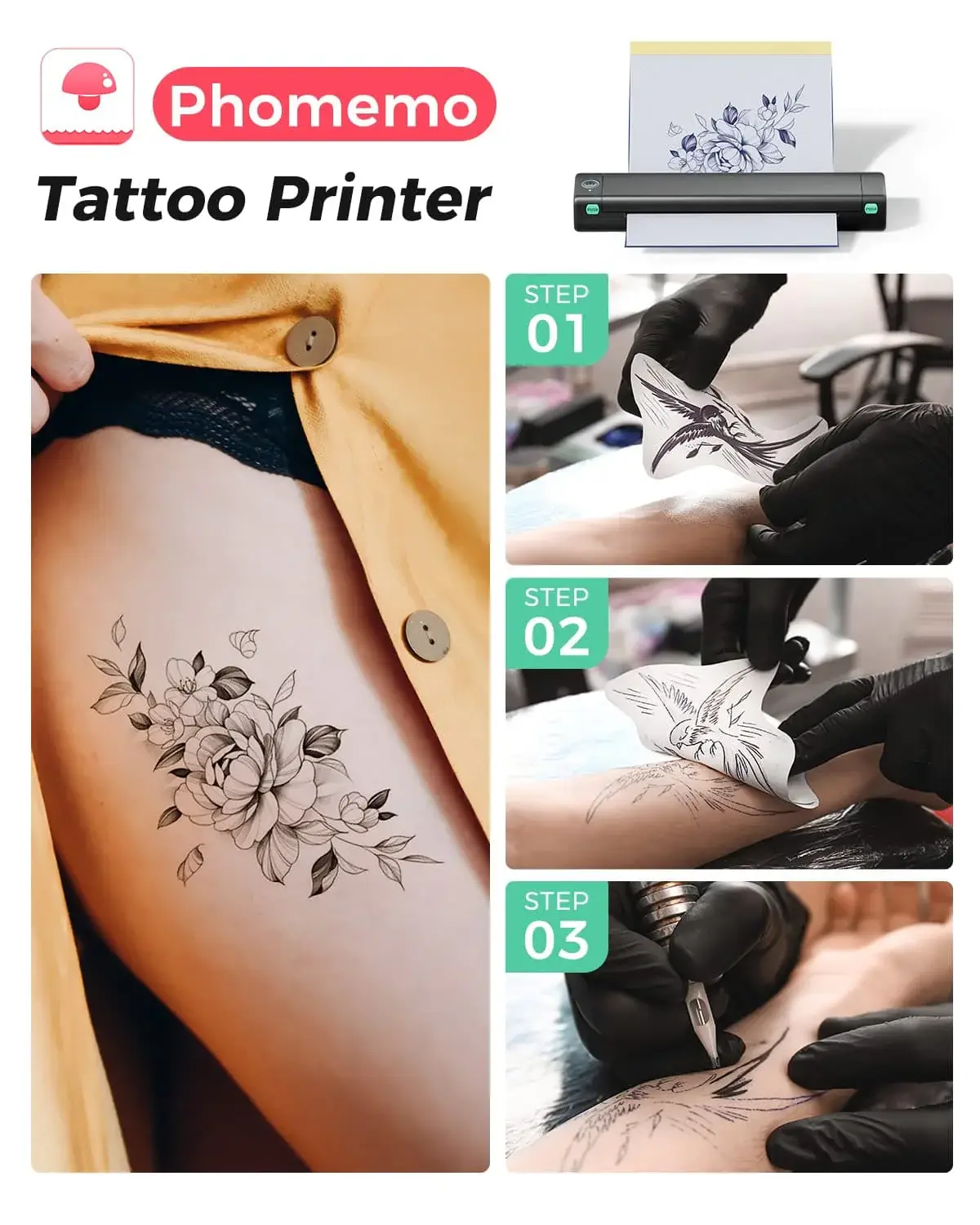 Phomemo M08F Wireless Tattoo Stencil Printer