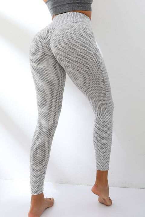 Textured Phone Pocket Sports Leggings