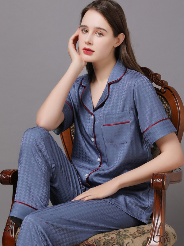 Regular Sleeve Others Casual Plain Regular Fit Matching Couple Pajama Set