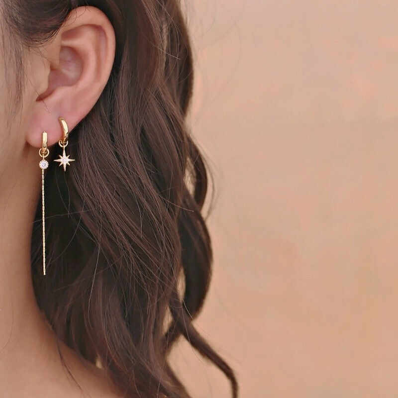 Vintage Long Tassel Geometric Square Drop Earrings For Women Korean Long Thread Dangle Earring Fashion Jewelry Oorbellen Brincos