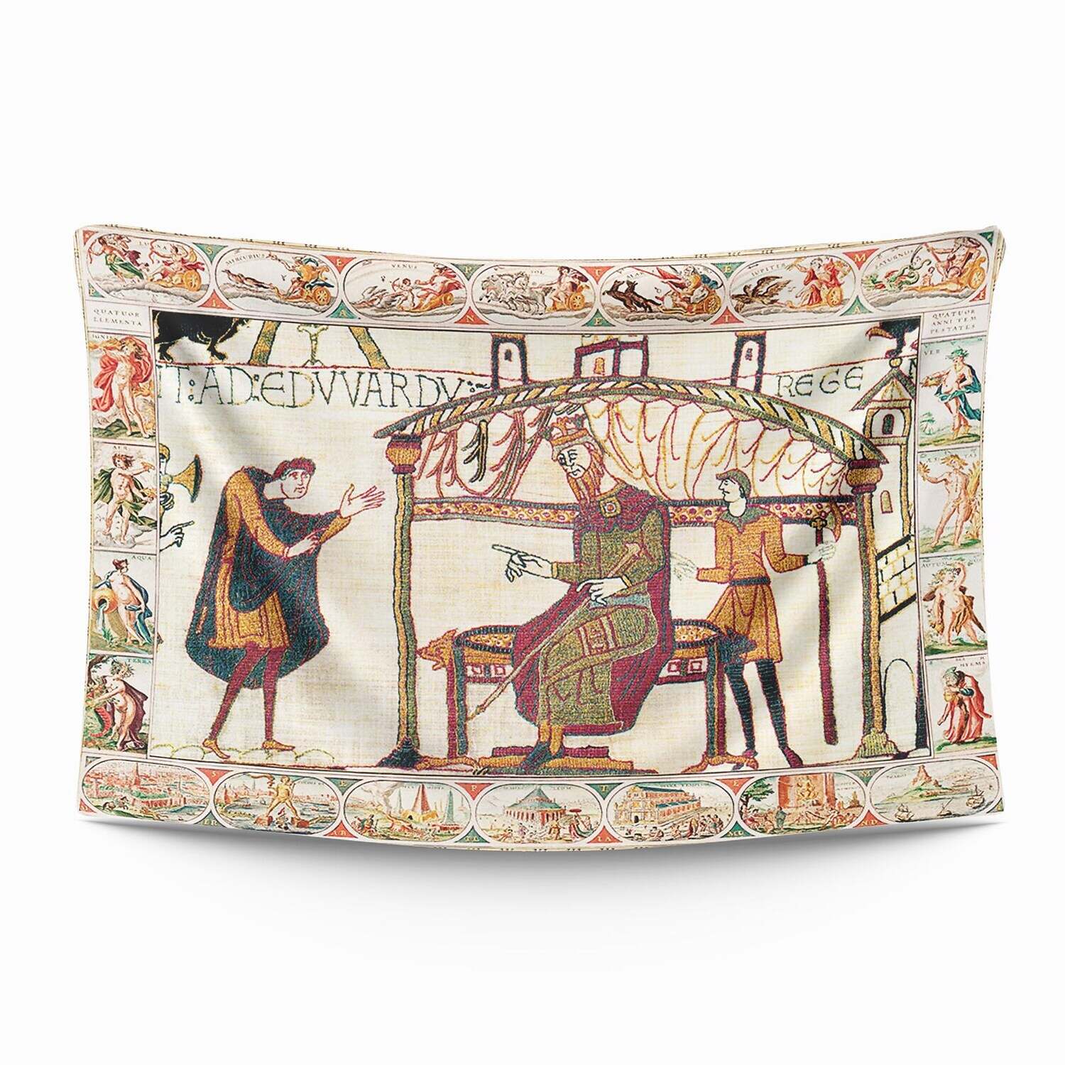 Medieval Bayeux Wall Tapestry Art Decor