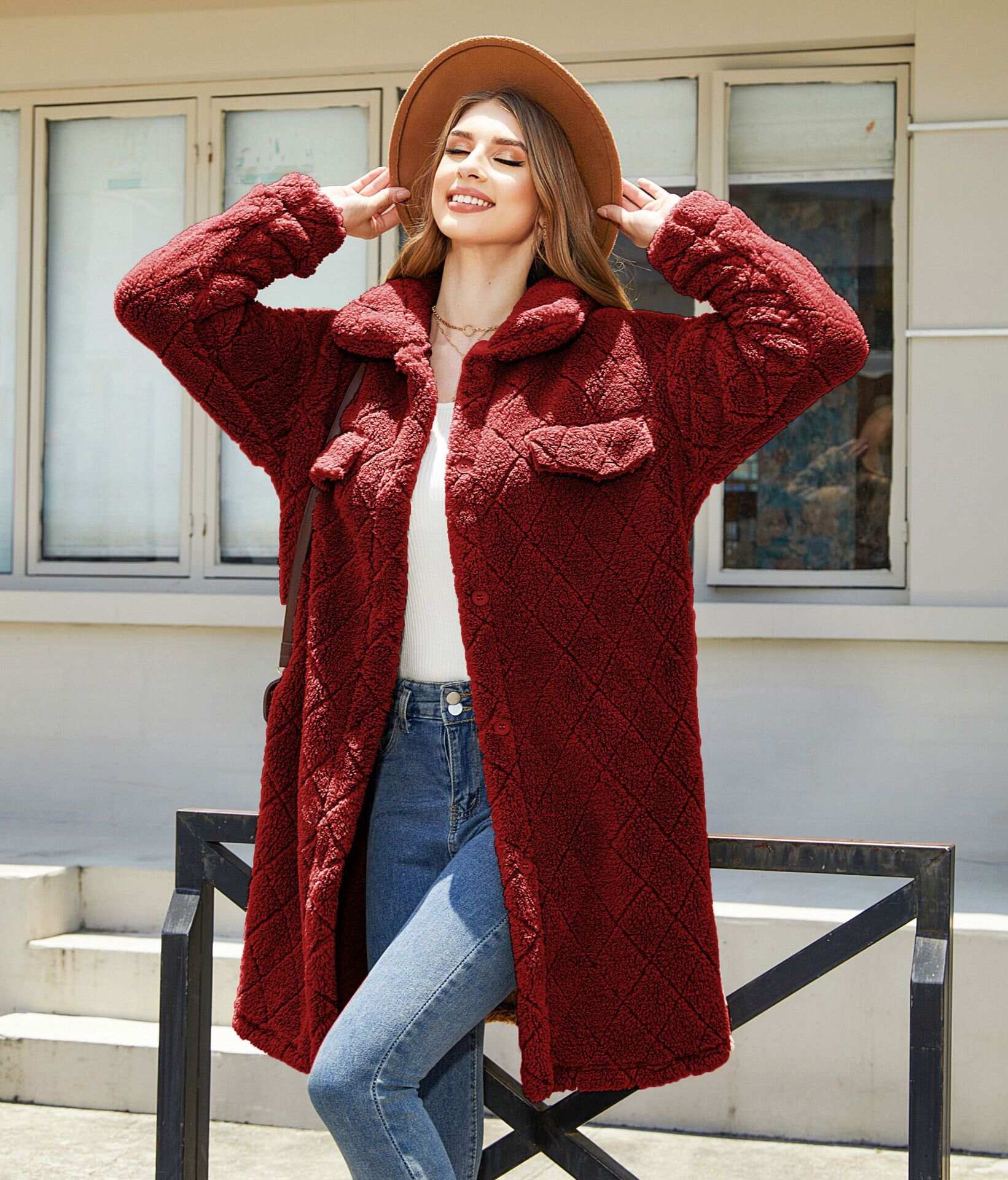 Natural cashmere women's warm jacket- Buy 3 and get free shipping