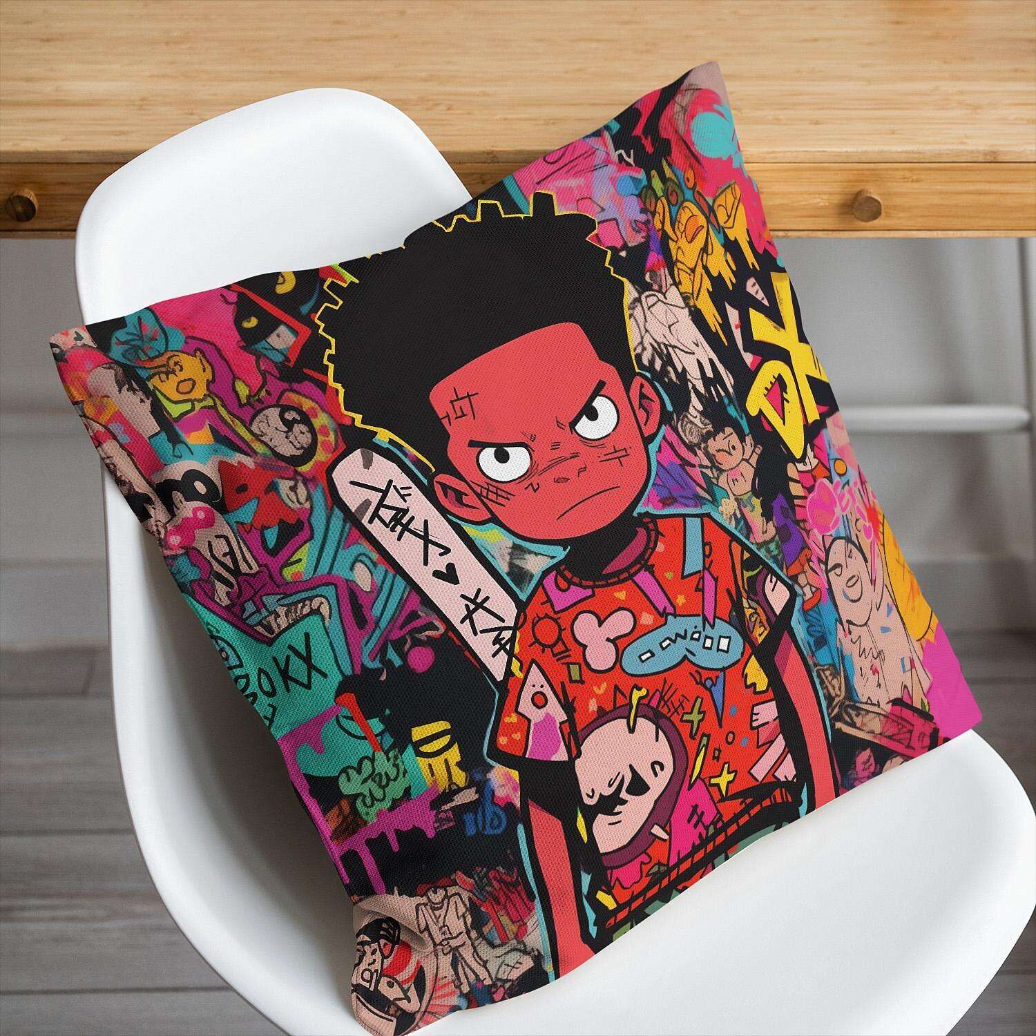 Graffiti Boy Pillow Cover 1PC