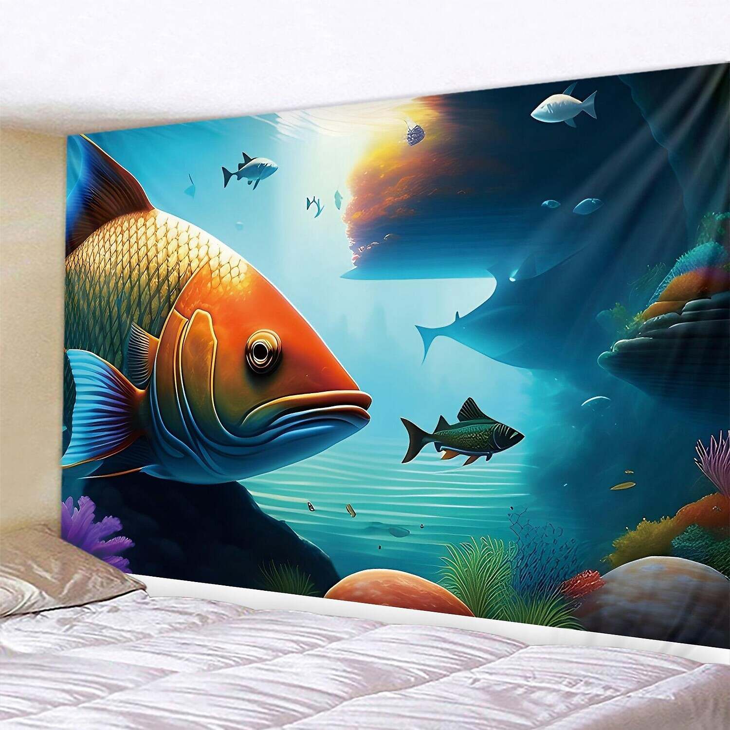 Ocean Fish Wall Tapestry Art Decor