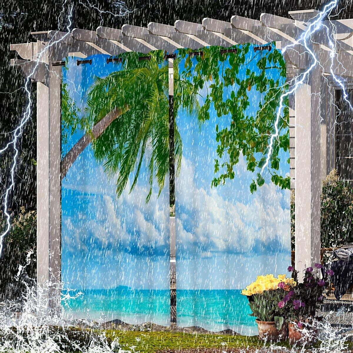 Waterproof Outdoor Curtain Privacy