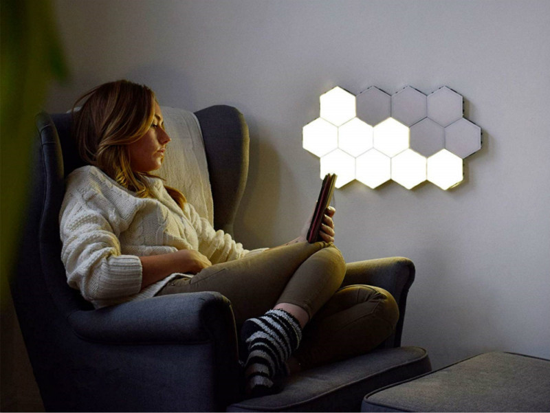 🔥HOT SALE - 50% OFF 🔥 Super LED Assembled Hand Touch Sensing Honeycomb Light