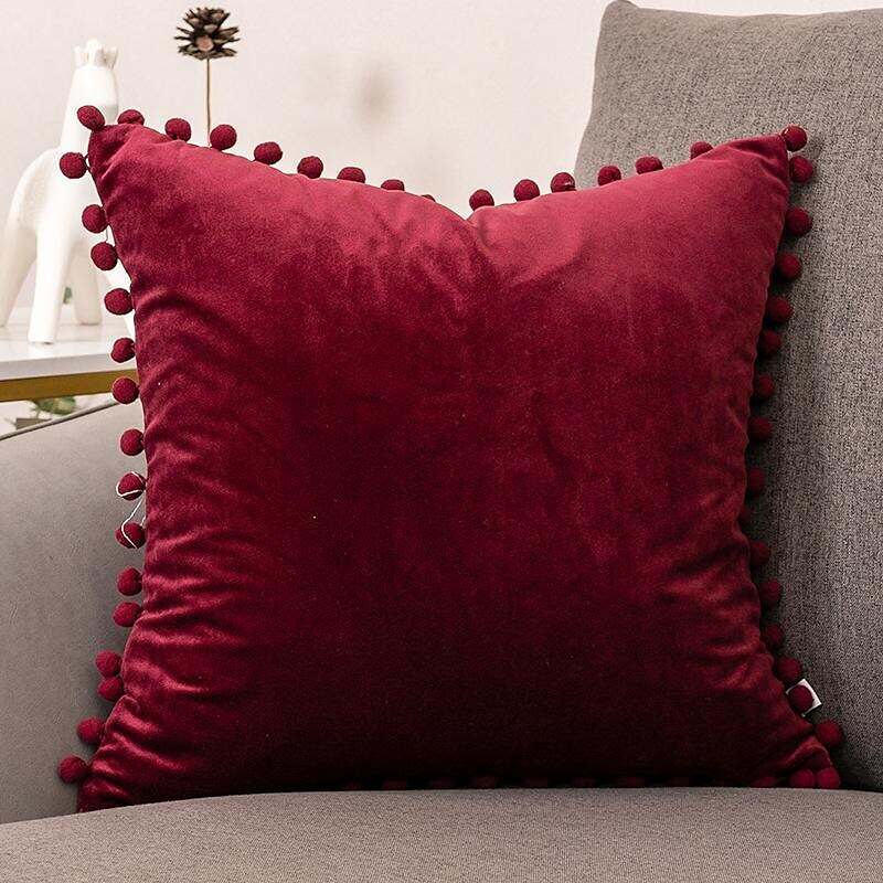 1pc Velvet  Sofa Pillow Cover