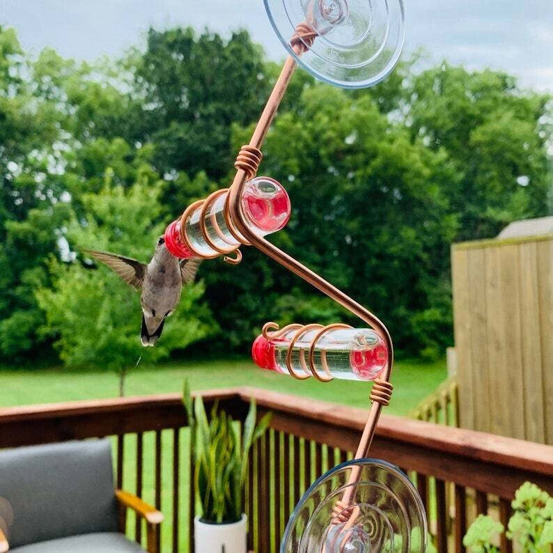 Geometric Window Hummingbird Feeder